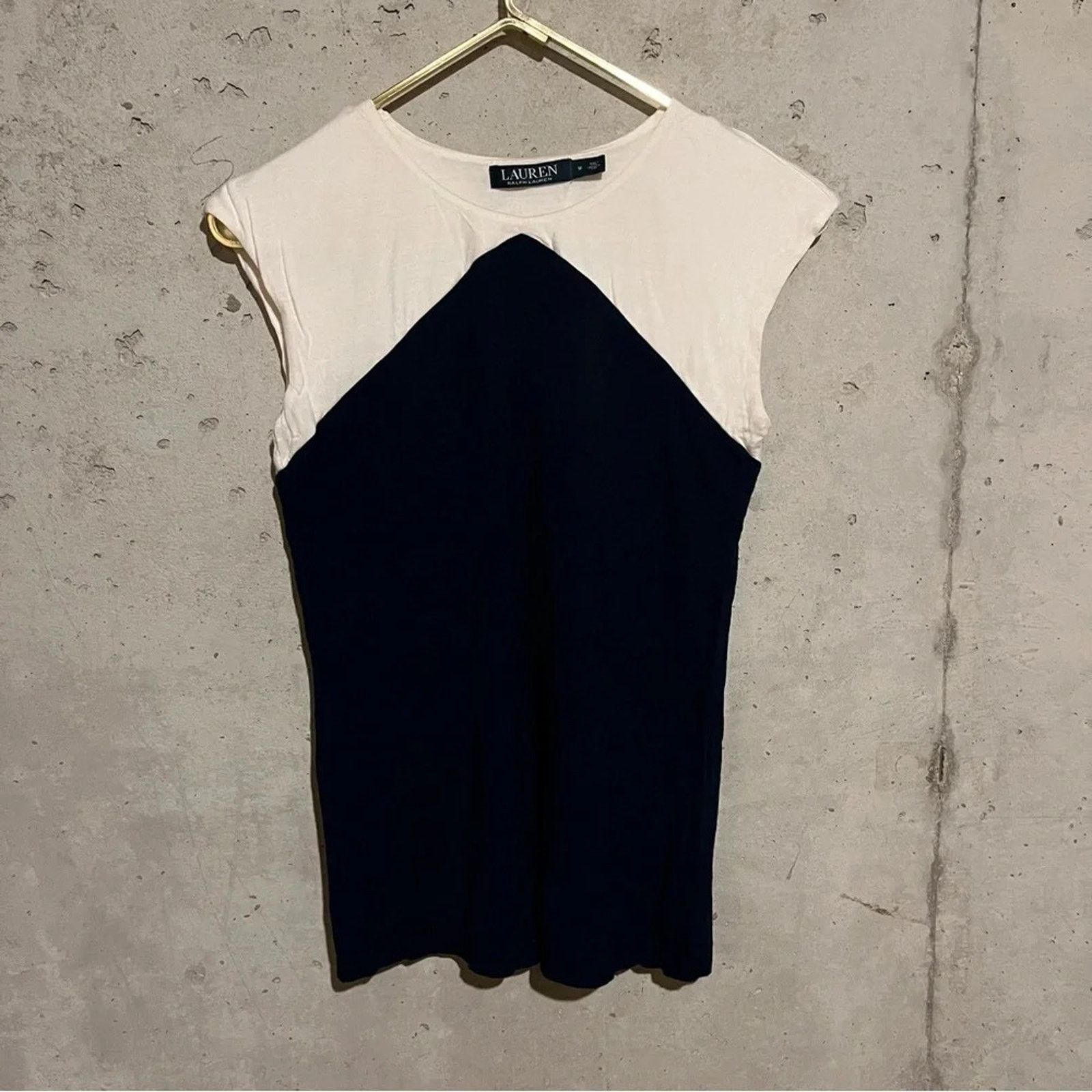 Lauren Ralph Lauren Lauren Ralph Lauren Colorblock Shirt Navy Cream Size M Size M / US 6-8 / IT 42-44 - 1 Thumbnail