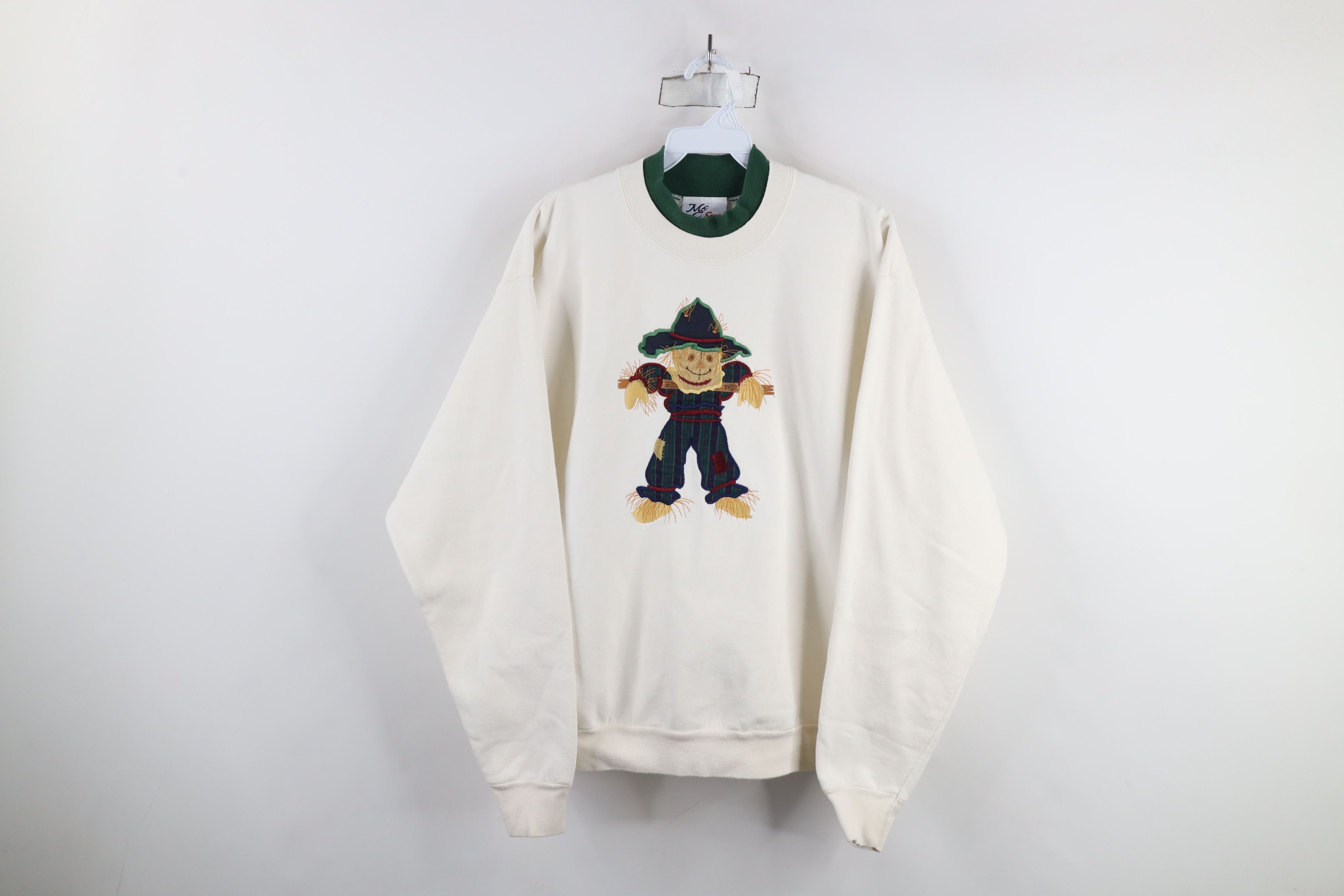 Vintage Vintage 90s Streetwear Fall Scarecrow Layered Sweatshirt Size L / US 10 / IT 46 - 1 Thumbnail