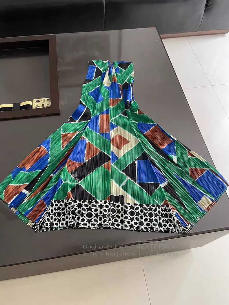 Issey Miyake Issey Miyake Color Block Dress Size L / US 10 / IT 46 - 1 Thumbnail