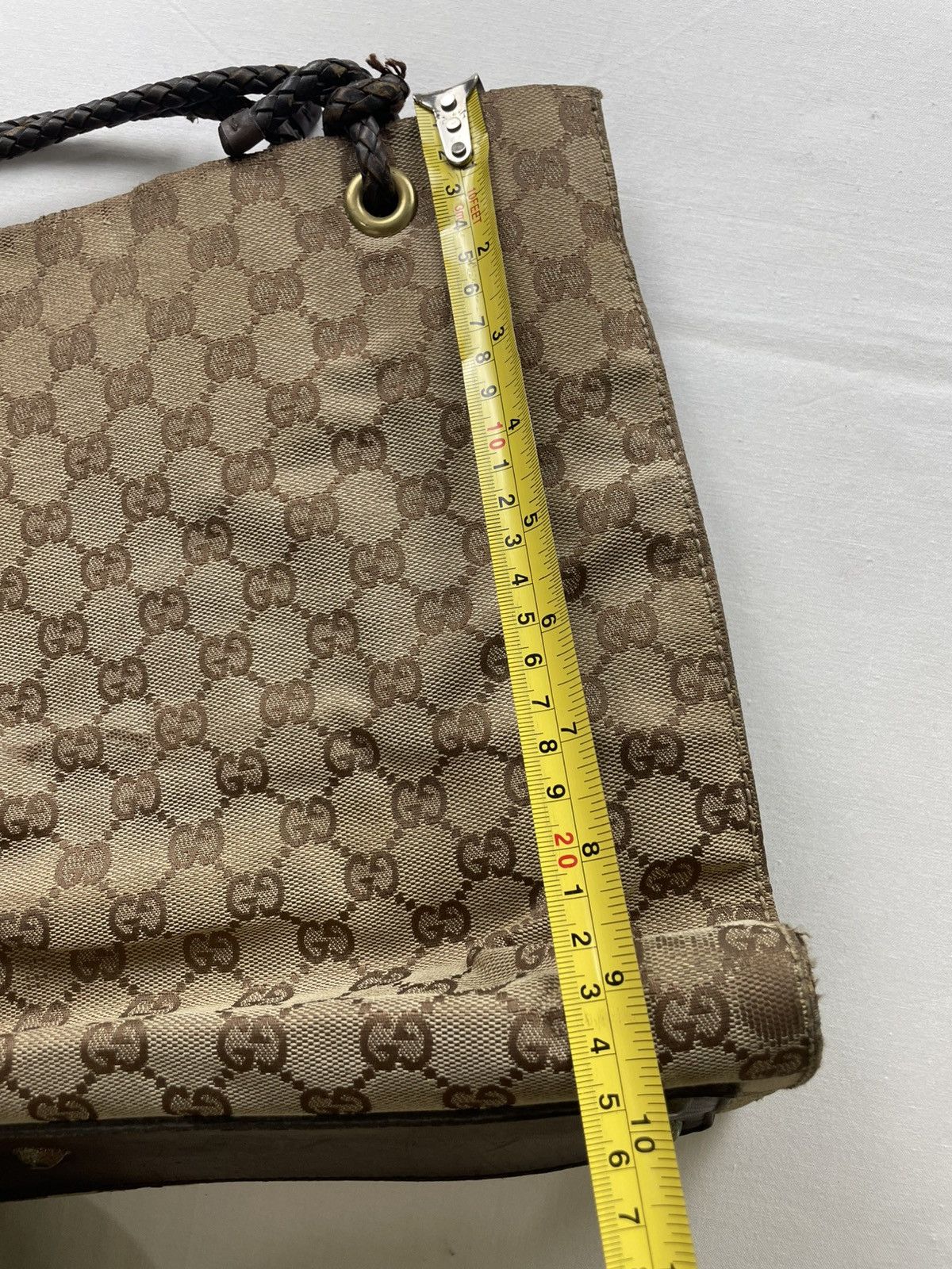 Gucci GUCCI GG Canvas Shoulder Bag Beige Made in Italy Size ONE SIZE - 18 Thumbnail