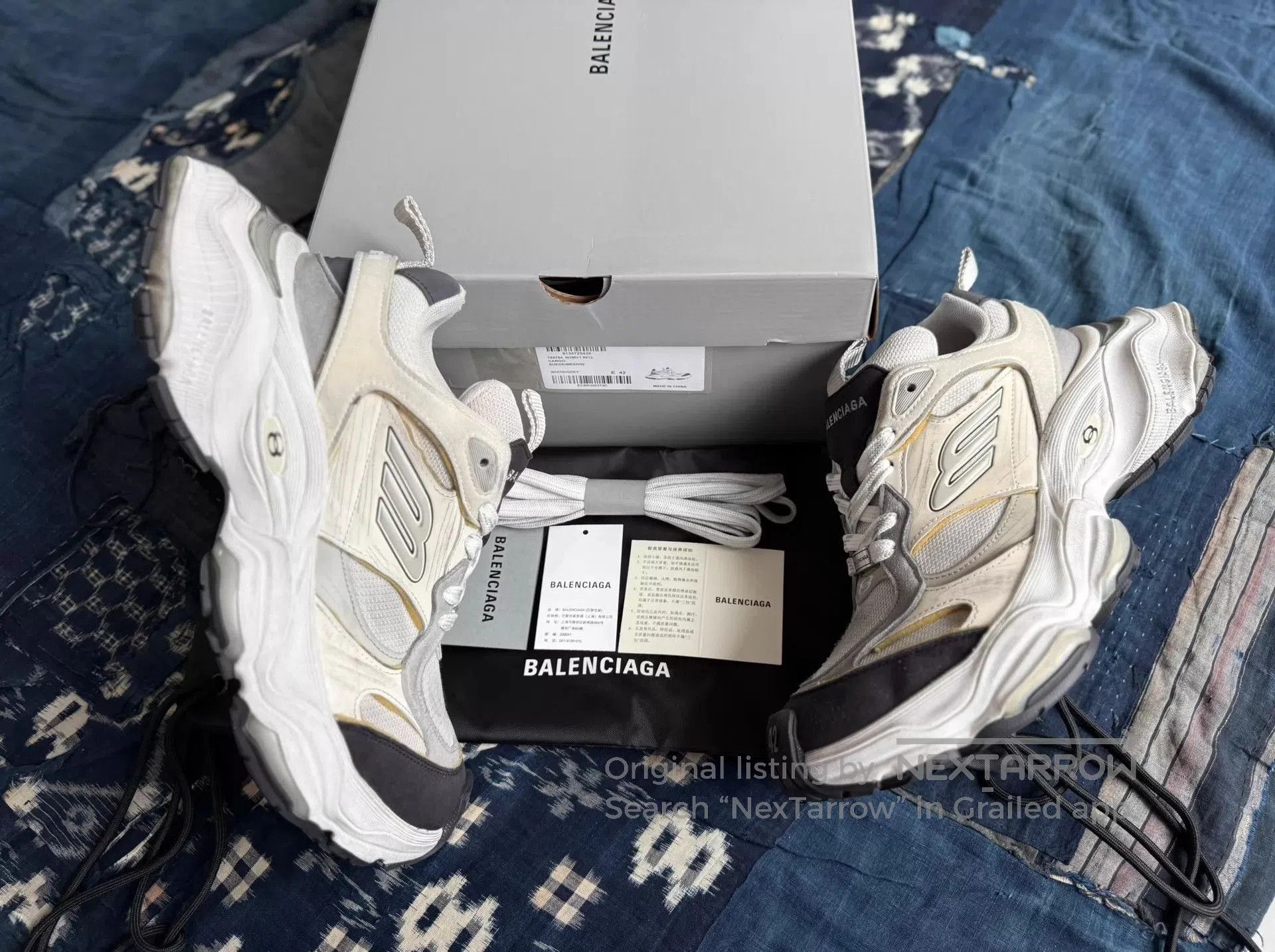 Balenciaga Multi Color Low-Top Sneakers Size 9. Size US 9 / EU 42 - 1 Thumbnail