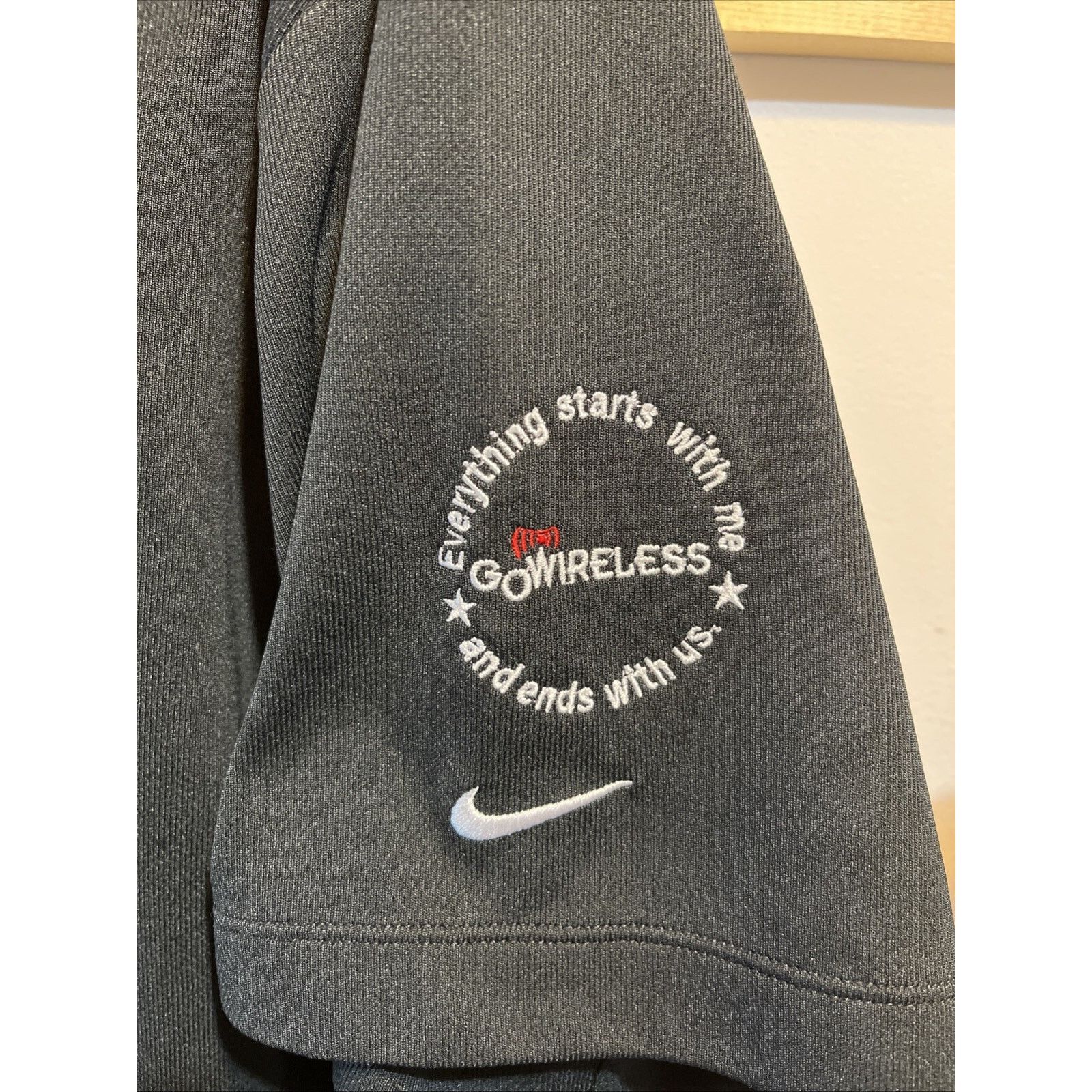 Nike Nike Golf Dri Fit Verizon Mens XL Black Polyester Polo Shirt Size US XL / EU 56 / 4 - 5 Thumbnail