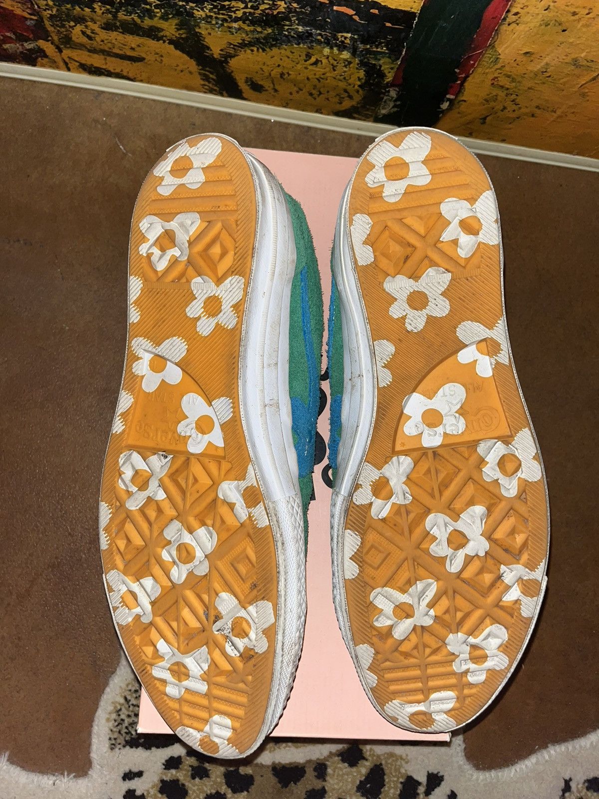 Converse × Golf Wang × Golf le Fleur Golf Le Fleur Uno Jolly Green Size US 13 / EU 46 - 6 Thumbnail