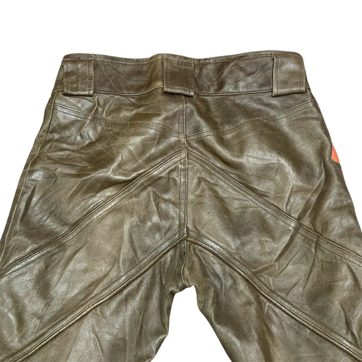 If Six Was Nine Vintage Wrong Seditionaries Patches Cowhide Leather Pants Size US 29 - 14 Thumbnail