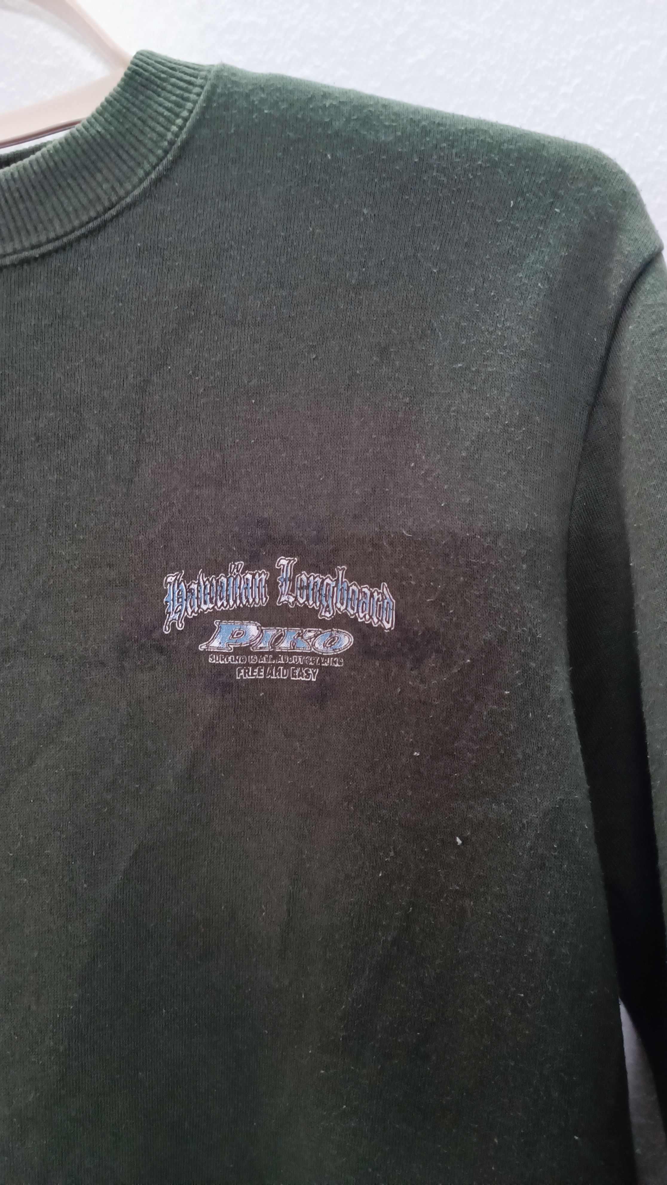 Vintage Cross Graffiti Piko Hawaiian Longboarders Sweatshirts Size US M / EU 48-50 / 2 - 2 Thumbnail