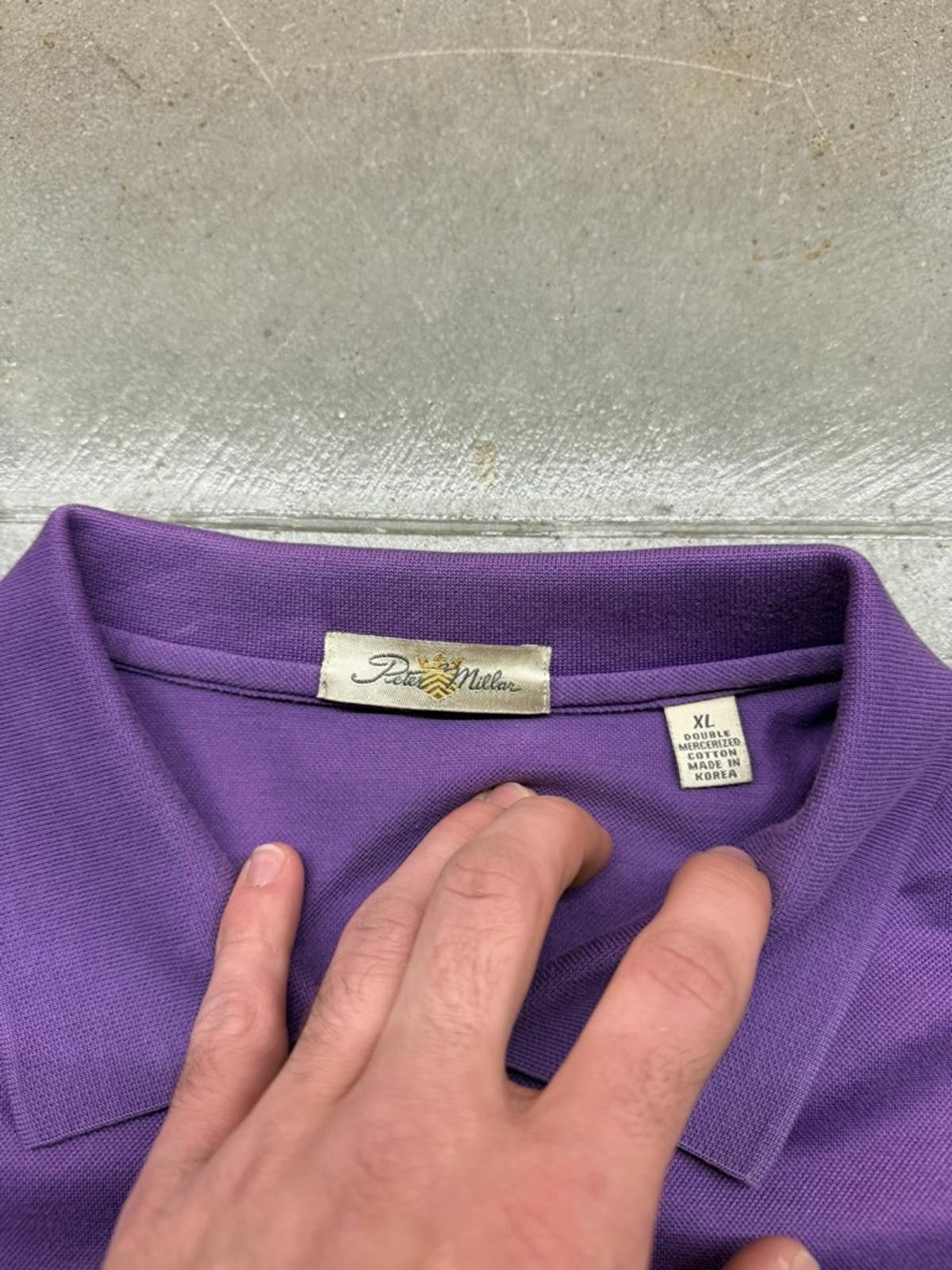 Peter Millar Peter Millar Athletic Fit Purple Golf Polo Shirt XL Size US XL / EU 56 / 4 - 4 Thumbnail
