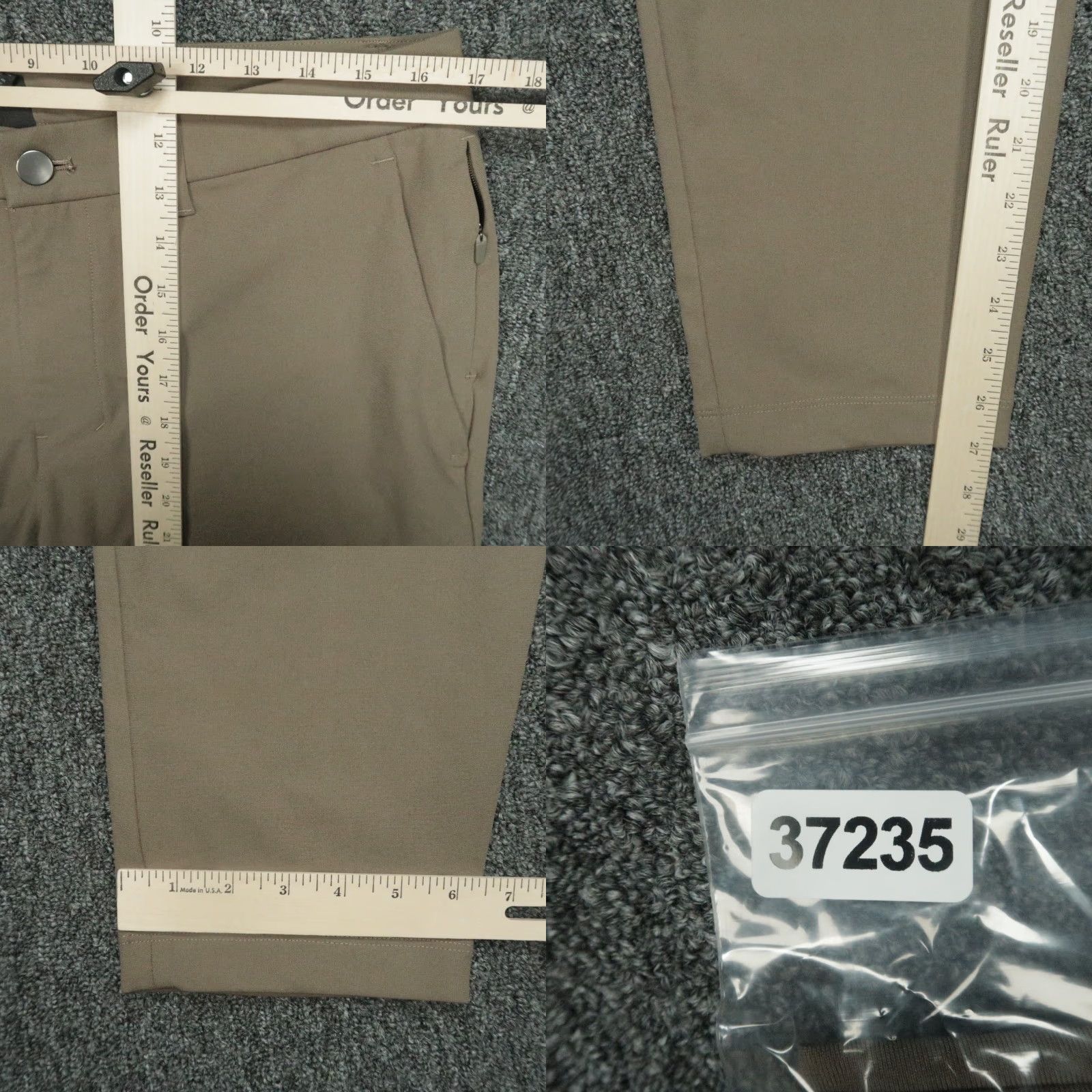 Lululemon Lululemon Pants Men 33x27 Brown ABC Classic 5 Pocket Trouser Straight Warpstreme Chino Vintage No Size US 33 - 8 Thumbnail
