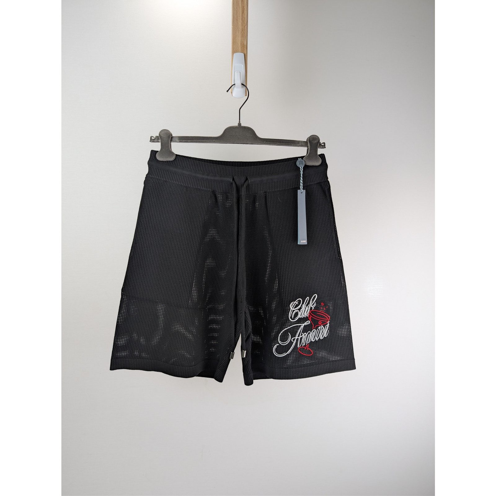 Amiri o1rshd1 Club Amiri Crochet Short Shorts in Black Size US 38 / EU 54 - 1 Thumbnail