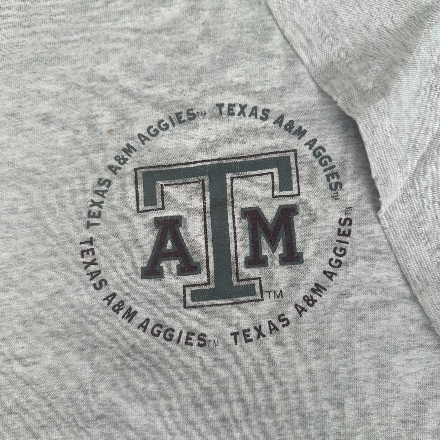 Jansport Vintage 90s Texas A&M Aggies T-Shirt Gray NCAA College Unive Size US XL / EU 56 / 4 - 5 Thumbnail