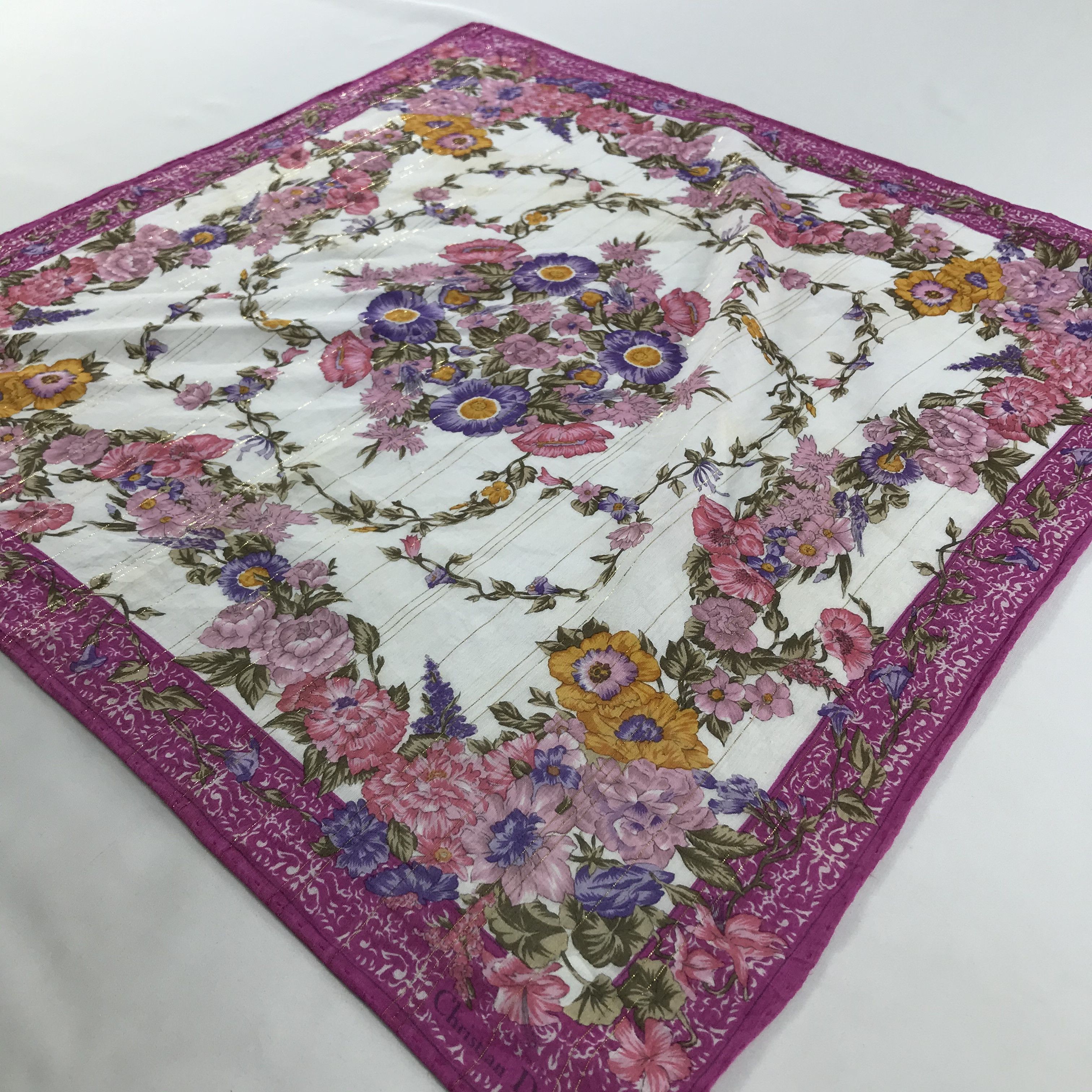 Vintage Christian Dior Neckerchief / Bandana / Handkerchief Size ONE SIZE - 4 Thumbnail