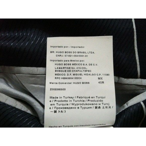 Hugo Boss HUGO BOSS MENS NAVY 100%WOOL SPORT COAT BLAZER EU50/US40R Size 40R - 7 Thumbnail