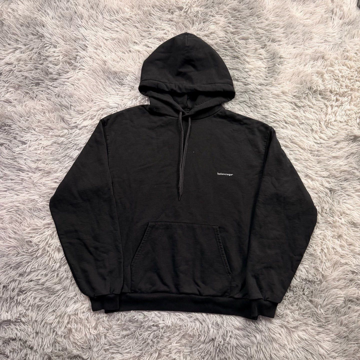 Balenciaga balenciaga logo hoodie in black size m Size US M / EU 48-50 / 2 - 1 Thumbnail