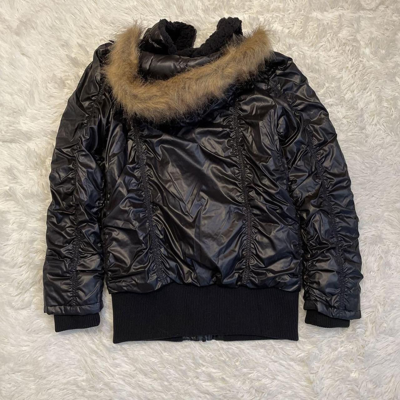 Von Dutch Vintage VON DUTCH Black Fur Hooded Jacket Size US L / EU 52-54 / 3 - 3 Thumbnail
