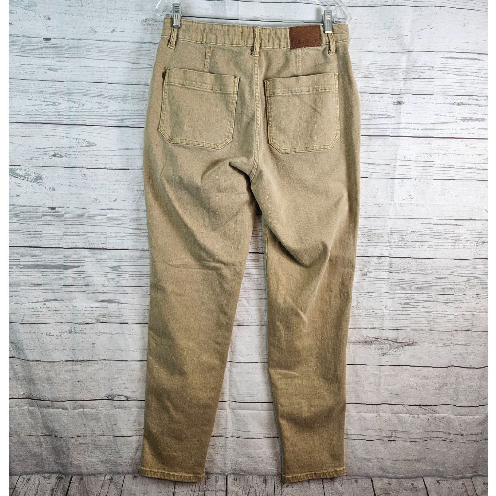 Vintage Judy Blue Jeans Womens Skinny High Rise 11 Tan Denim Cotton Blend 30.5 Inseam Size 32" / US 10 / IT 46 - 3 Thumbnail