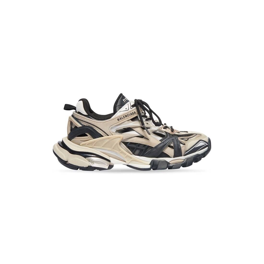 Balenciaga women's track.2 sneaker in beige/black Size US 8 / IT 38 - 1 Thumbnail