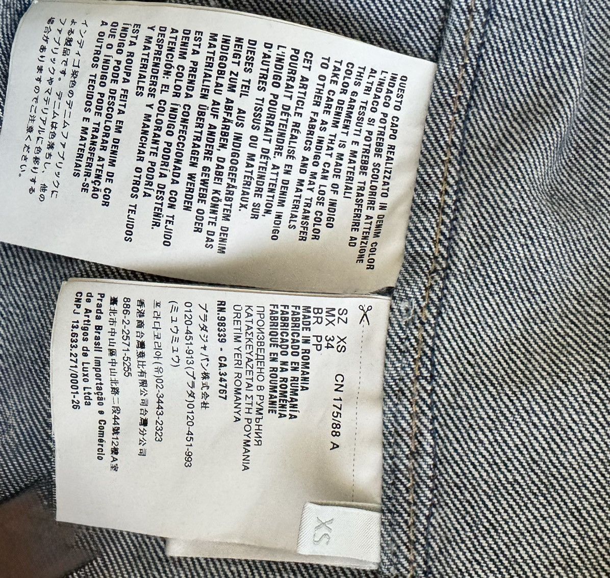 Prada Prada Denim Shirt Sz. XS (retail $1,650) Size US XS / EU 42 / 0 - 3 Thumbnail