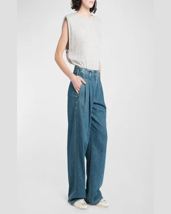 Golden Goose o1y0725 Denim Pant in Blue Size 27" / US 4 / IT 40 - 4 Thumbnail