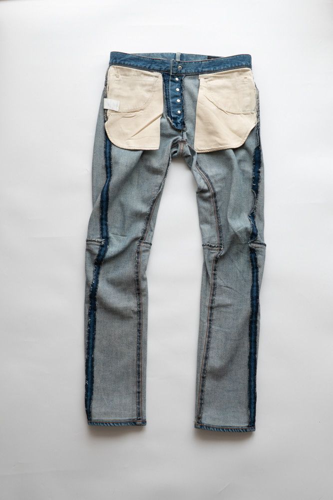 Balmain 2011FW 3D BLUE DENIM Christophe Decarnin Size US 27 - 25 Thumbnail