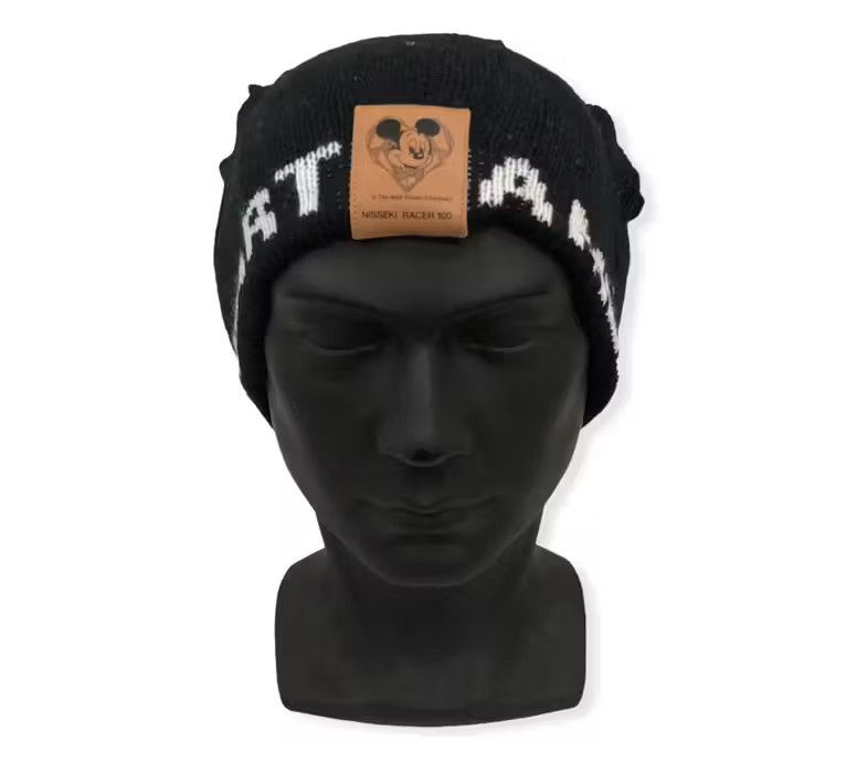 image of Disney x Hats Vintage Mickey Mouse Cartoon Beanie Hat, Men's