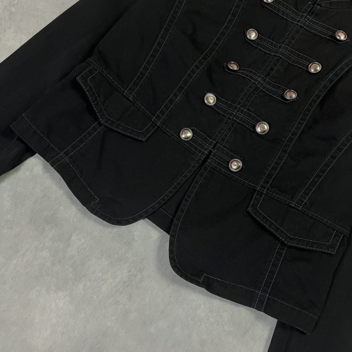 14th Addiction Vintage Napoleonic Military Gothic Cropped Vkei Ifsix Jacket Size XS / US 0-2 / IT 36-38 - 5 Thumbnail