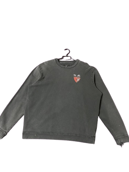 Allsaints Vintage Allsaints 100% Cotton Y2K Print Sweater Size M Size US M / EU 48-50 / 2 - 1 Thumbnail
