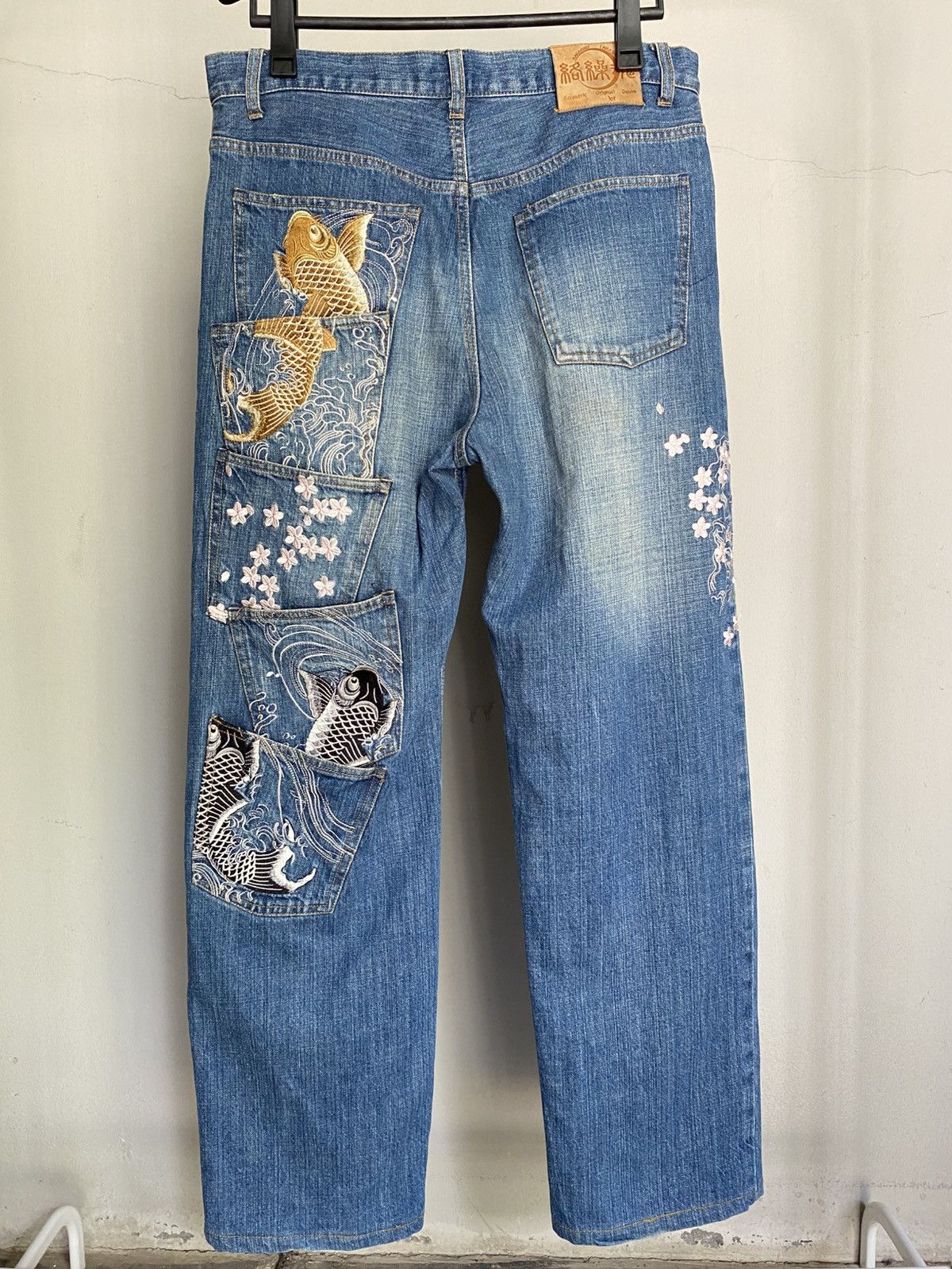 Japanese Brand Karakuri Tamashii Jeans Size US 35 - 19 Thumbnail
