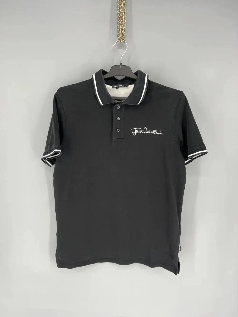 Just Cavalli Vintage Just Cavalli Embroidered Logo Polo Shirt Size US L / EU 52-54 / 3 - 6 Thumbnail