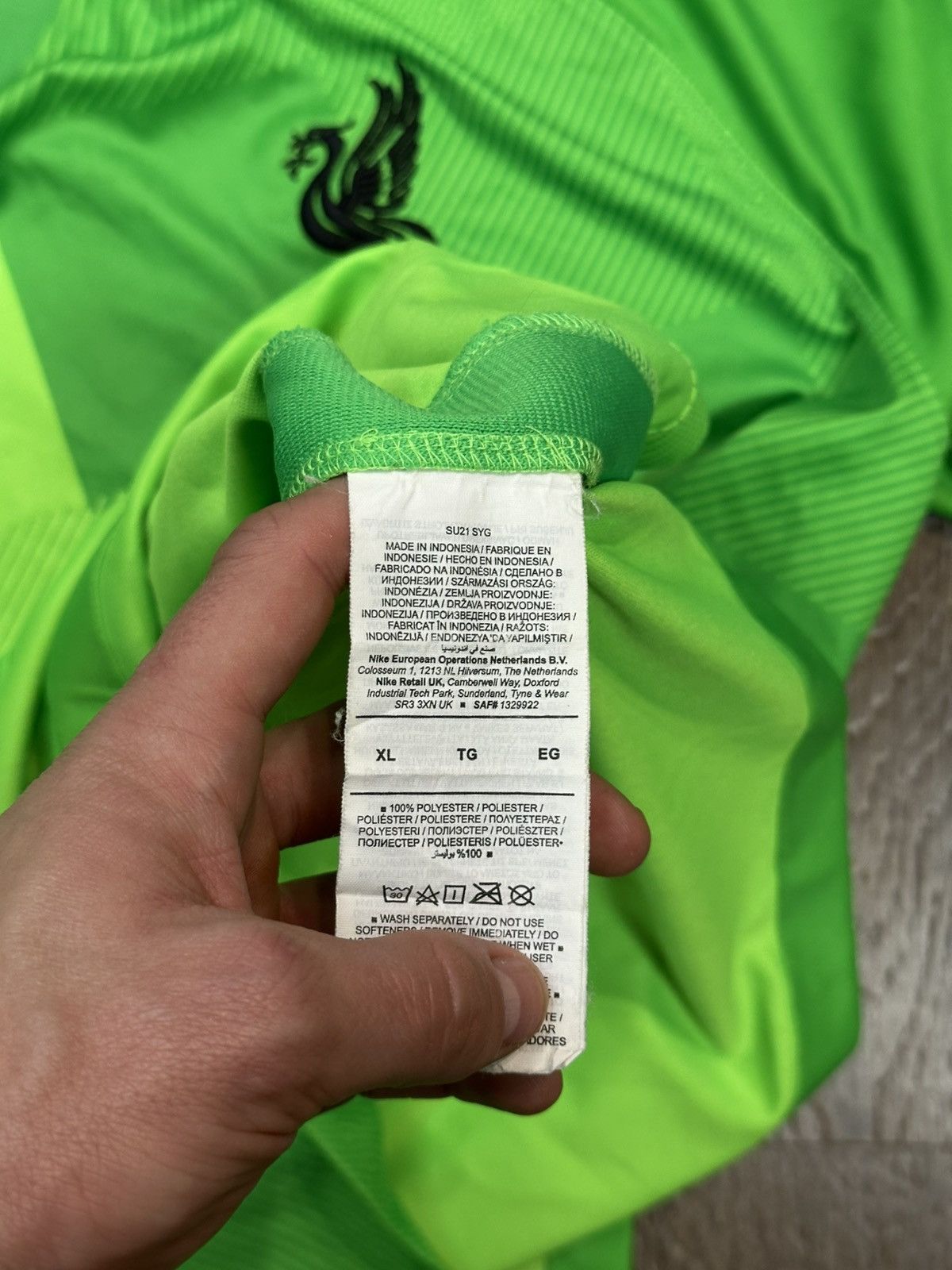 Nike Liverpool Football Club Nike 2021 Goalkeeper Shirt Jersey Size US XL / EU 56 / 4 - 7 Thumbnail