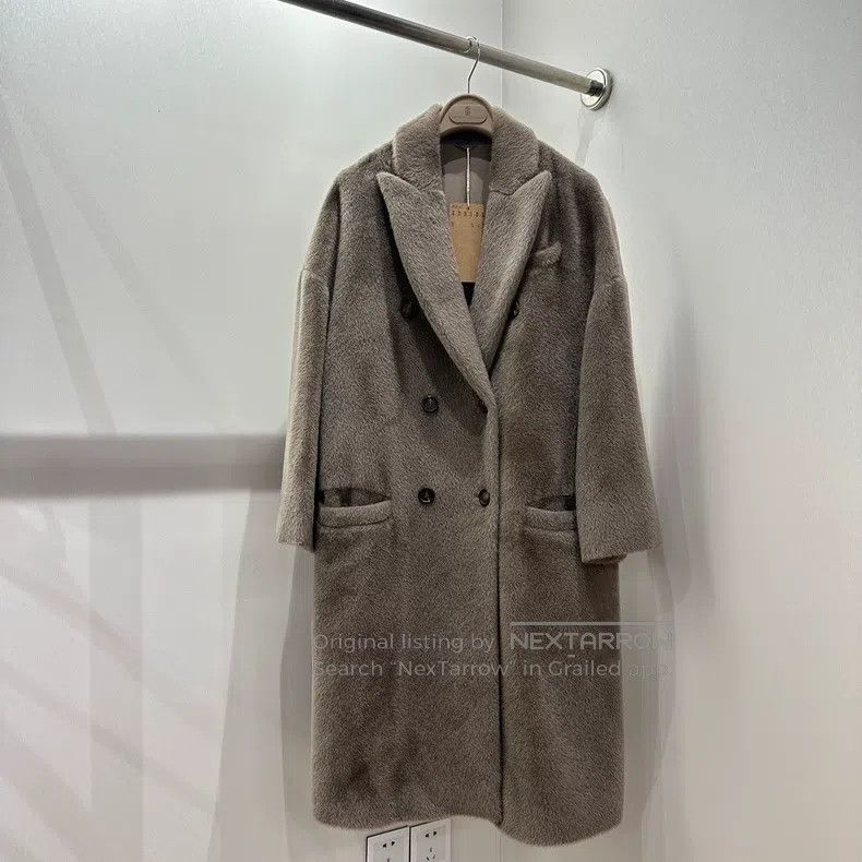 Brunello Cucinelli Brunello Cucinelli Alpaca Wool Double-breasted Coat Size XS / US 0-2 / IT 36-38 - 1 Thumbnail