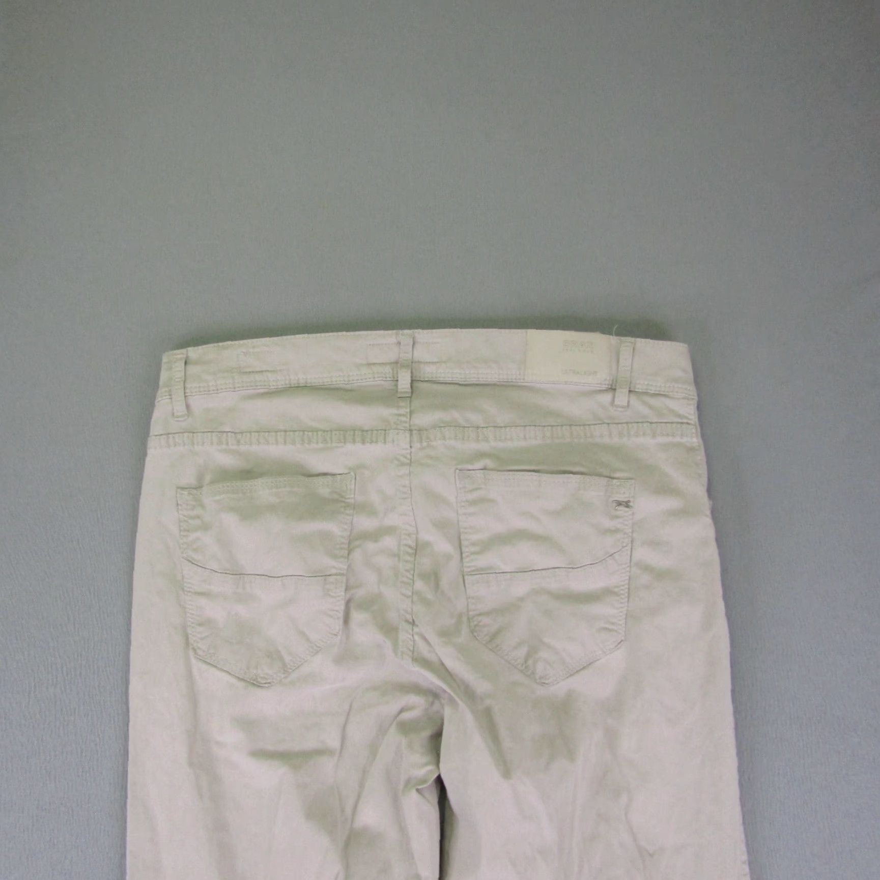 BRAX Brax Pants Mens 33 Chino Straight Gray 33x31 Regular Casual Workwear Classic Slacks Flex Pockets Logo Buttons Zip Mens Size US 32 / EU 48 - 6 Thumbnail