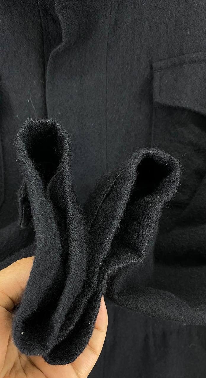 Issey Miyake Vintage Issey Miyake Plantation Black Wool Hodded Jacket Size M / US 6-8 / IT 42-44 - 11 Thumbnail