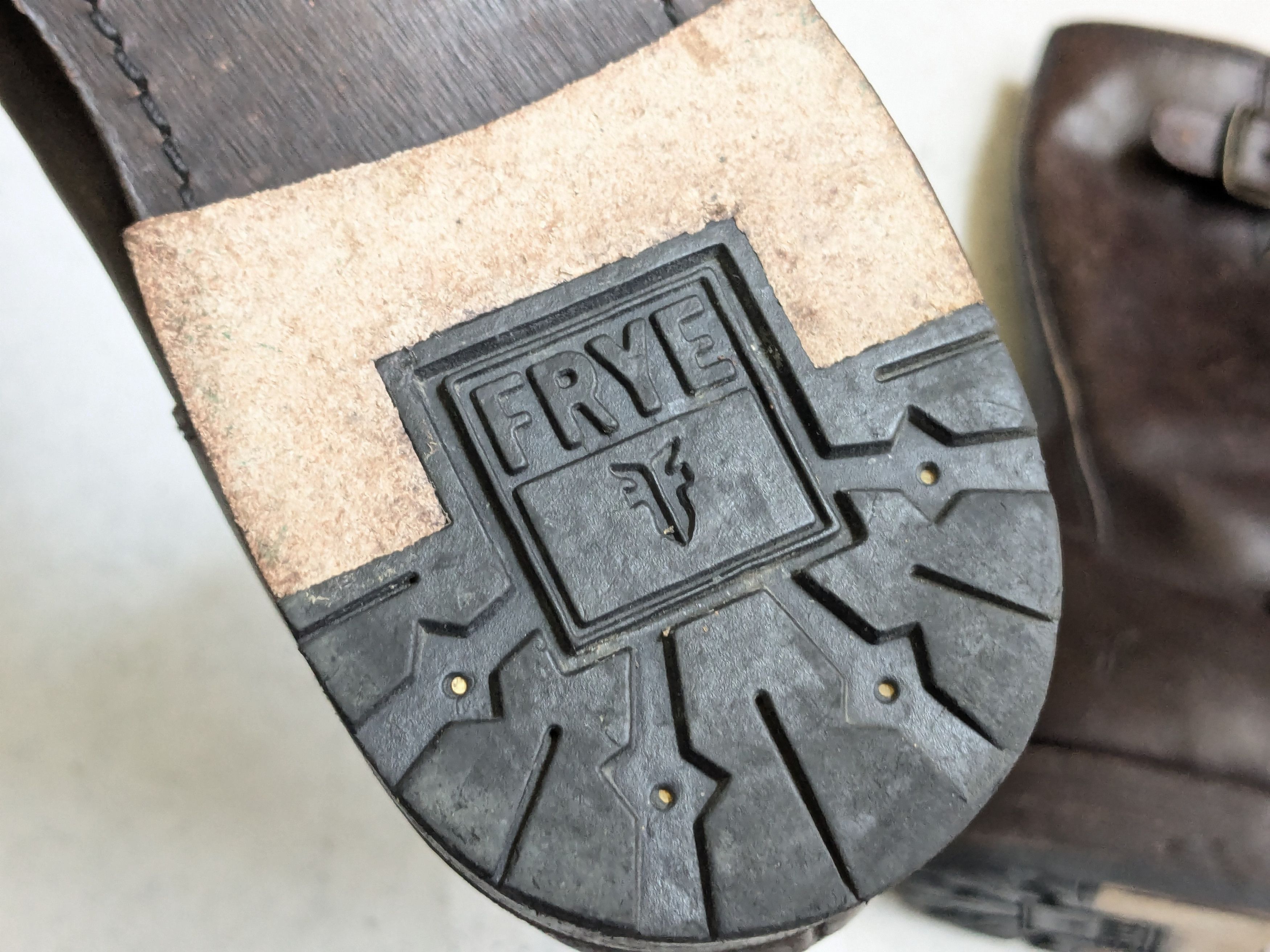 Frye Frye Engineer Boots Brown 11.5 M Leather Buckle Strap Size US 11.5 / EU 44-45 - 19 Thumbnail