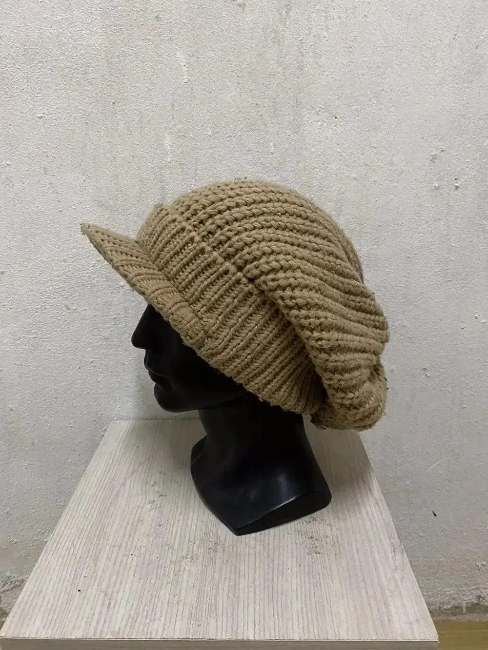 Japanese Brand Rare Japanese Brand Knit Visor Beanie Hat Size ONE SIZE - 2 Thumbnail