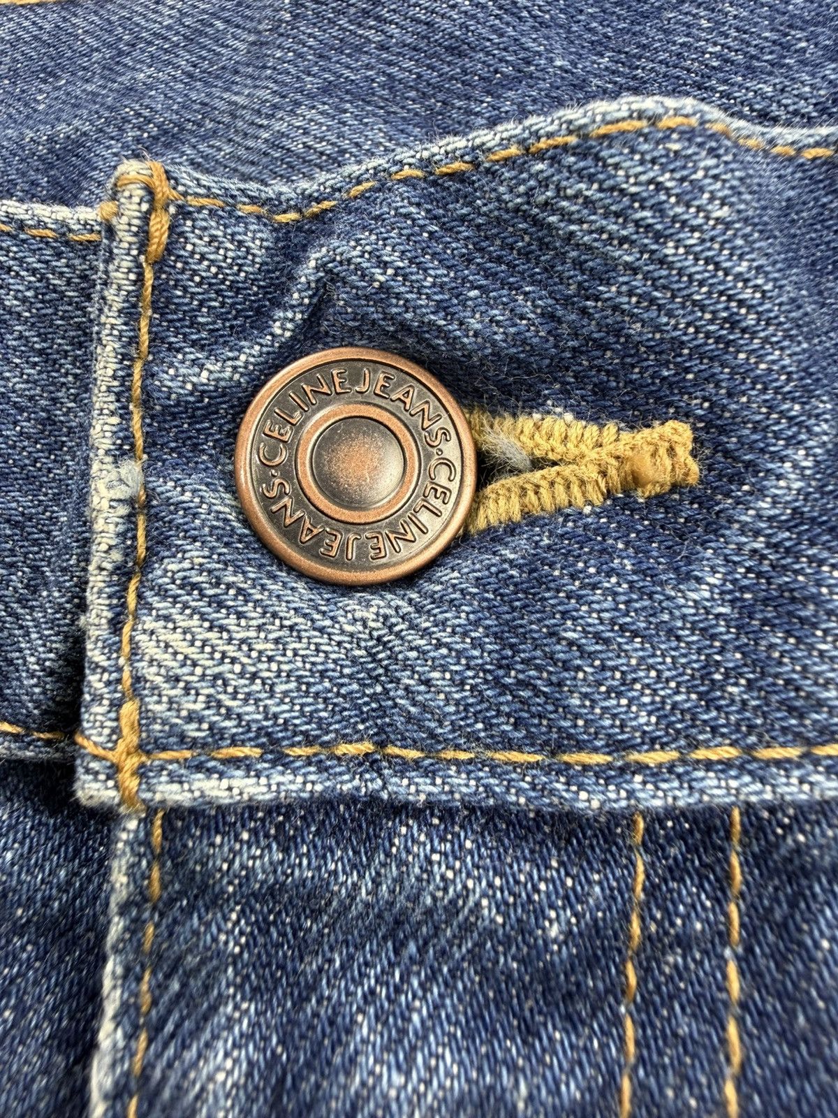 Celine Celine Triomphe Gold Buckle Jeans Size US 32 / EU 48 - 10 Thumbnail