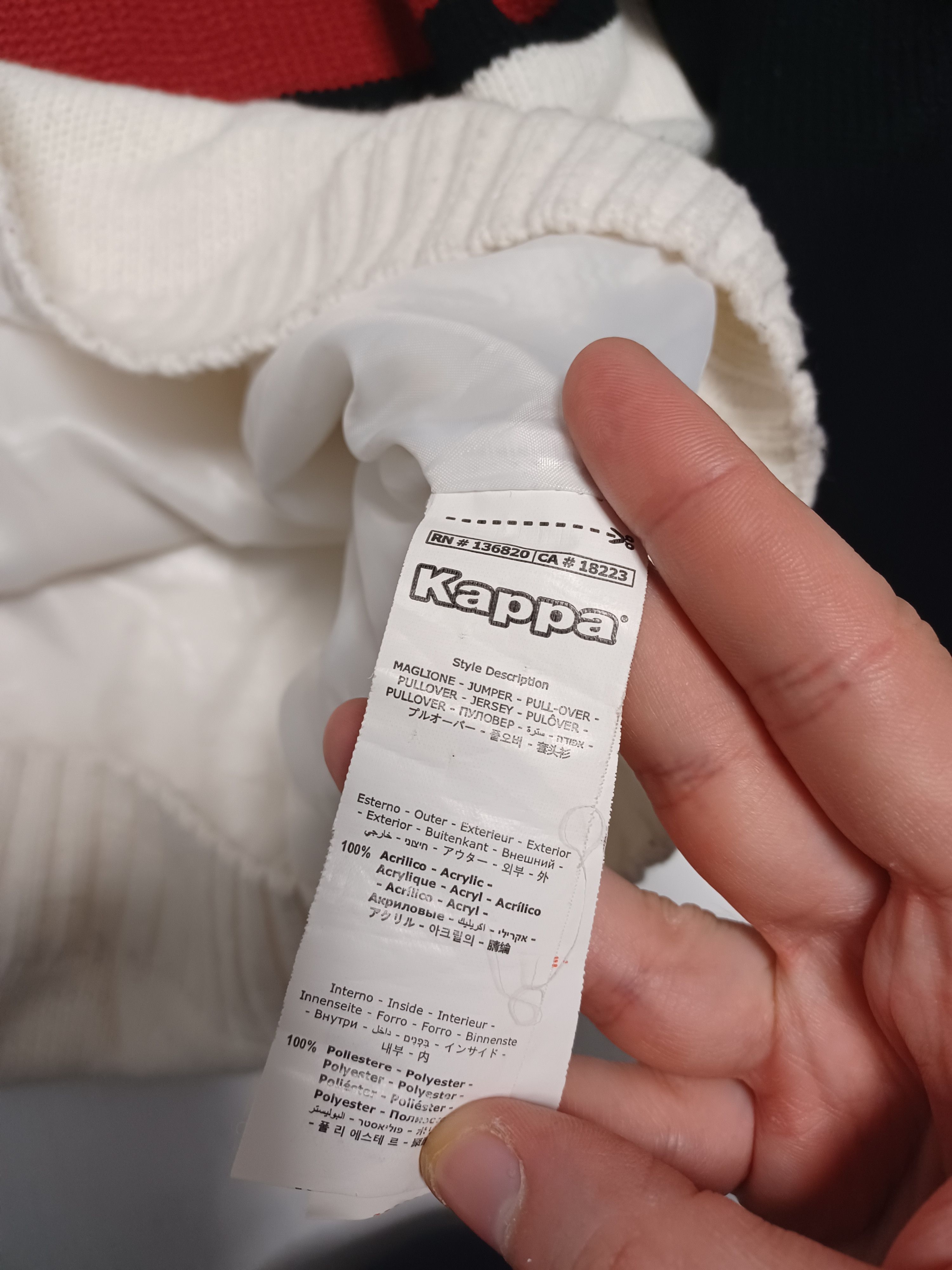 Kappa Kappa vintage 90-s sweater Size US XL / EU 56 / 4 - 4 Thumbnail