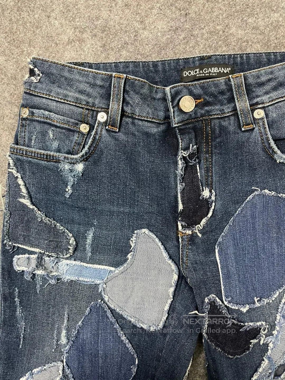 Dolce & Gabbana Dolce Gabbana Distressed Denim Jeans. Size US 38 / EU 54 - 5 Thumbnail