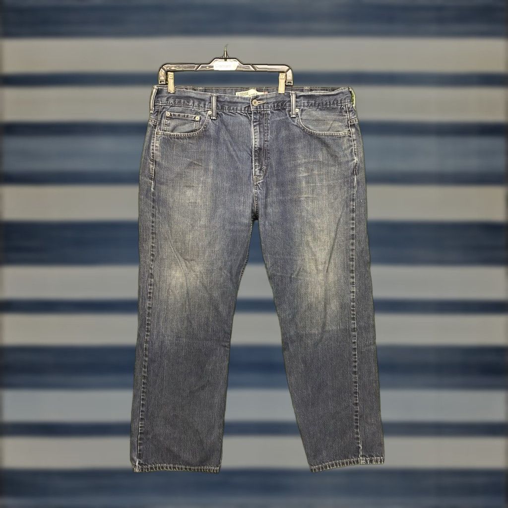 Levi's VINTAGE Levi's 569 Jeans Men 40x30 Blue Dark Wash Relaxed Straight 5-Pocket Denim Cotton Cities? Size US 40 / EU 56 - 1 Thumbnail