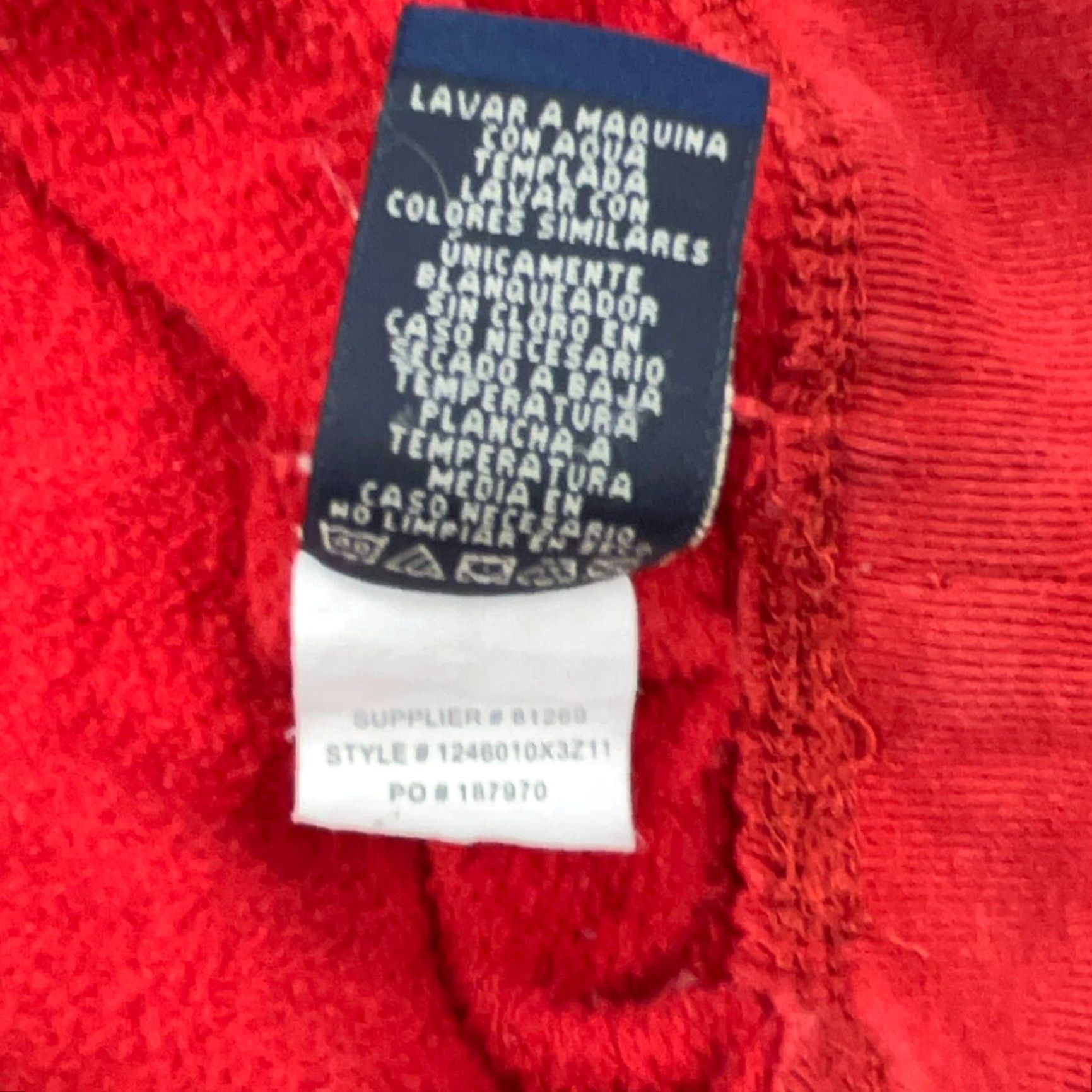 Polo Ralph Lauren Vintage Polo Ralph Lauren Sweatshirt Men Large Red PRL Jeans Y2K 2000s Size US L / EU 52-54 / 3 - 6 Thumbnail