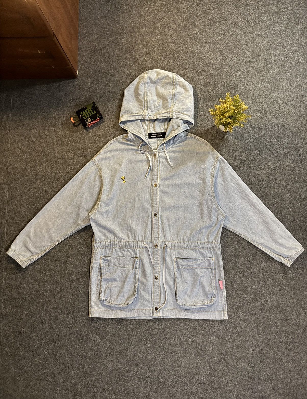 mercibeaucoup Vintage Mercibeacoup Jevous Enprie Light Jacket Hoodie Size L / US 10 / IT 46 - 1 Thumbnail