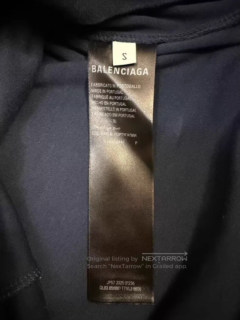 Balenciaga Balenciaga Slim Fit Long Sleeve Tee with Signature Pen Size S / US 4 / IT 40 - 4 Thumbnail
