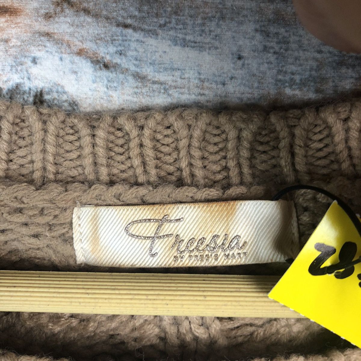Homespun Knitwear × Japanese Brand Free Sia Brown cable Knitwear #A1882 Size S / US 4 / IT 40 - 9 Thumbnail