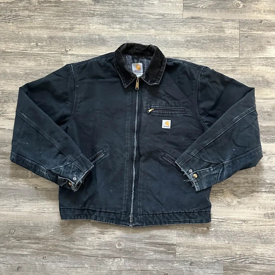 Carhartt Vintage Carhartt J01 BLK Detroit Blanket Lined Jacket Size US L / EU 52-54 / 3 - 1 Thumbnail
