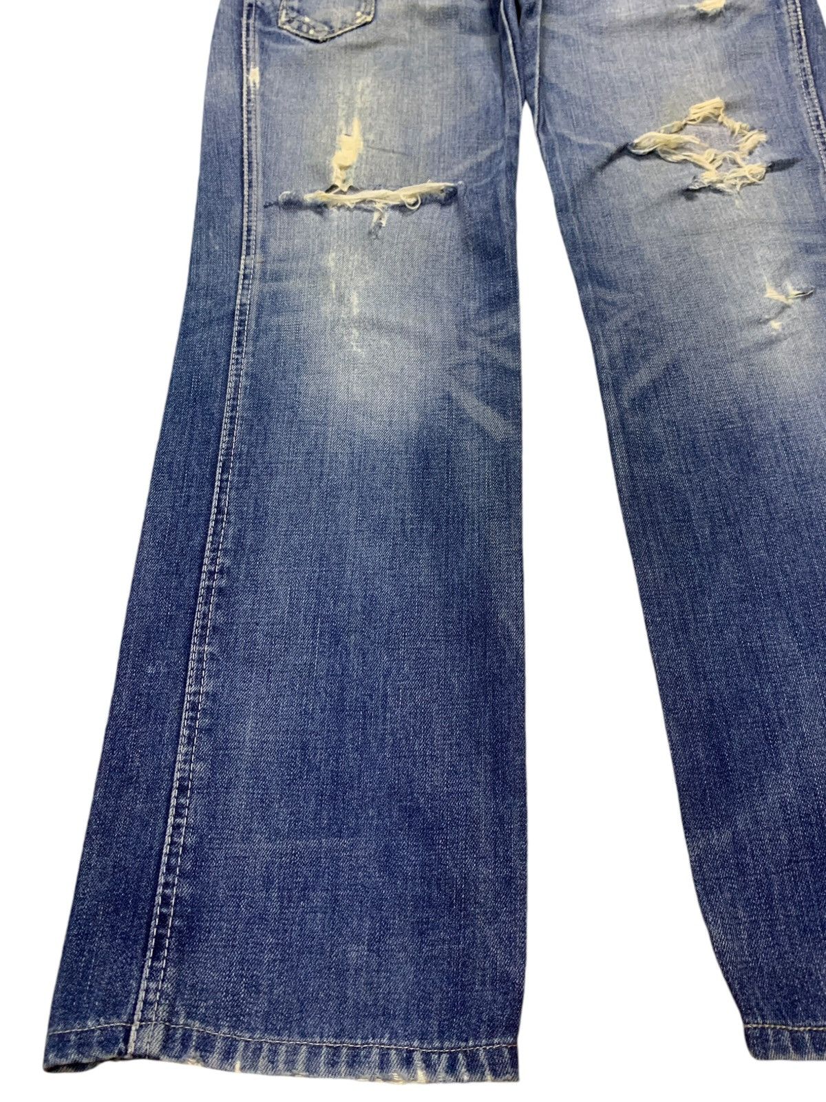 Levi's × Levi's Vintage Clothing Vintage 90s Levis 502 Faded Wash Distressed Loose Jeans Size US 32 / EU 48 - 6 Thumbnail