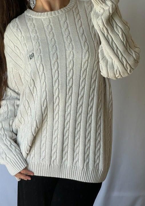 Chaps Chaps Cotton Cream Sweater XL Size XL / US 12-14 / IT 48-50 - 1 Preview