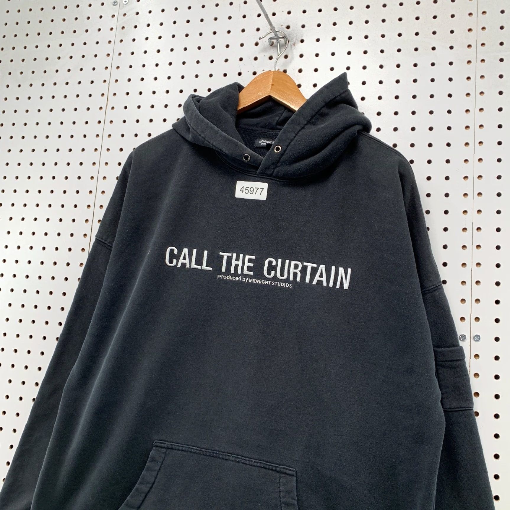 Midnight Studios Midnight Studio Hoodie Mens XL Black Call The Curtain Sweatshirt Graphic Print Pullover 3 Size XL Black Mens Size US XL / EU 56 / 4 - 4 Thumbnail