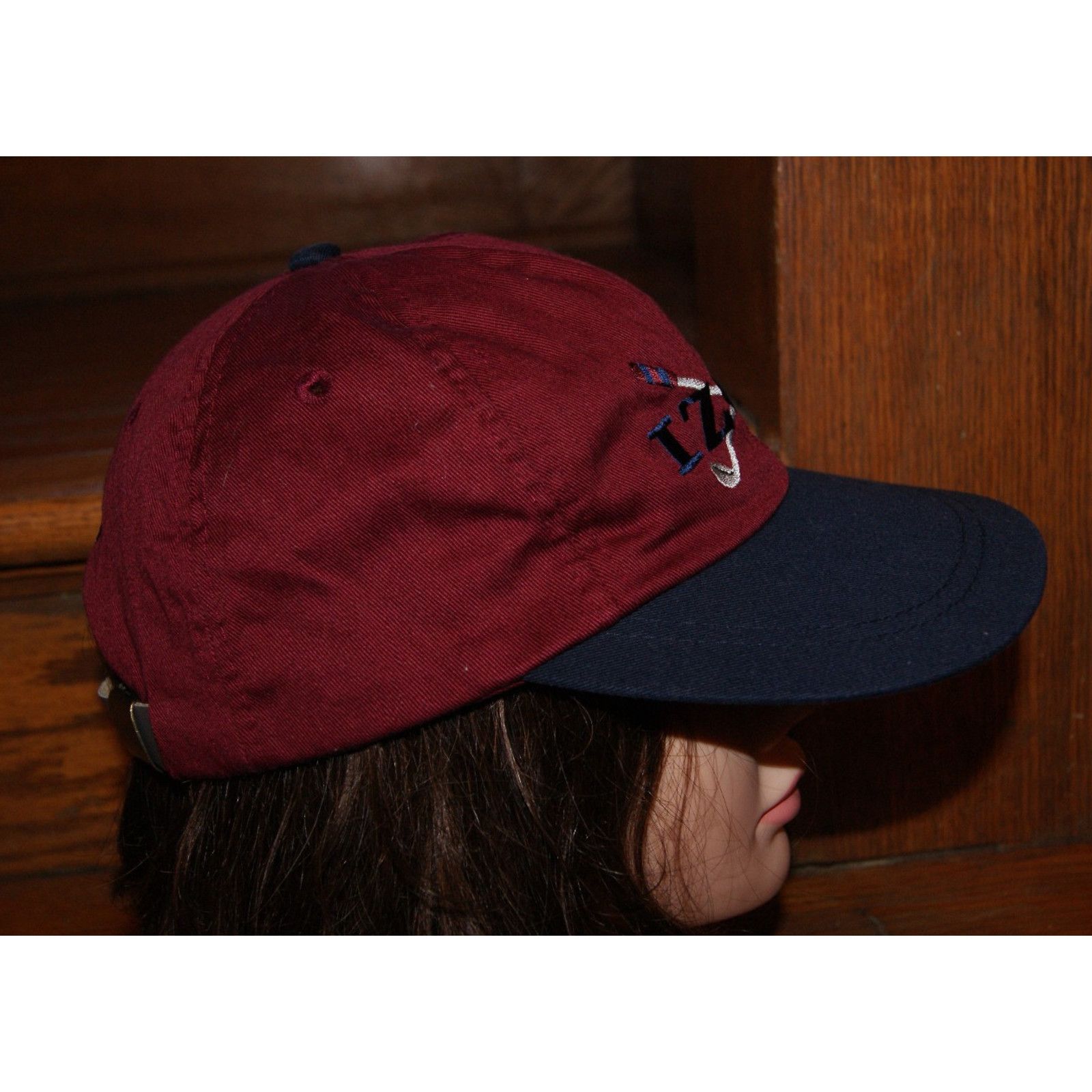 Izod VTG Izod Maroon Golf Clubs Logo Cap Hat Leather Strapback Size ONE SIZE - 4 Thumbnail
