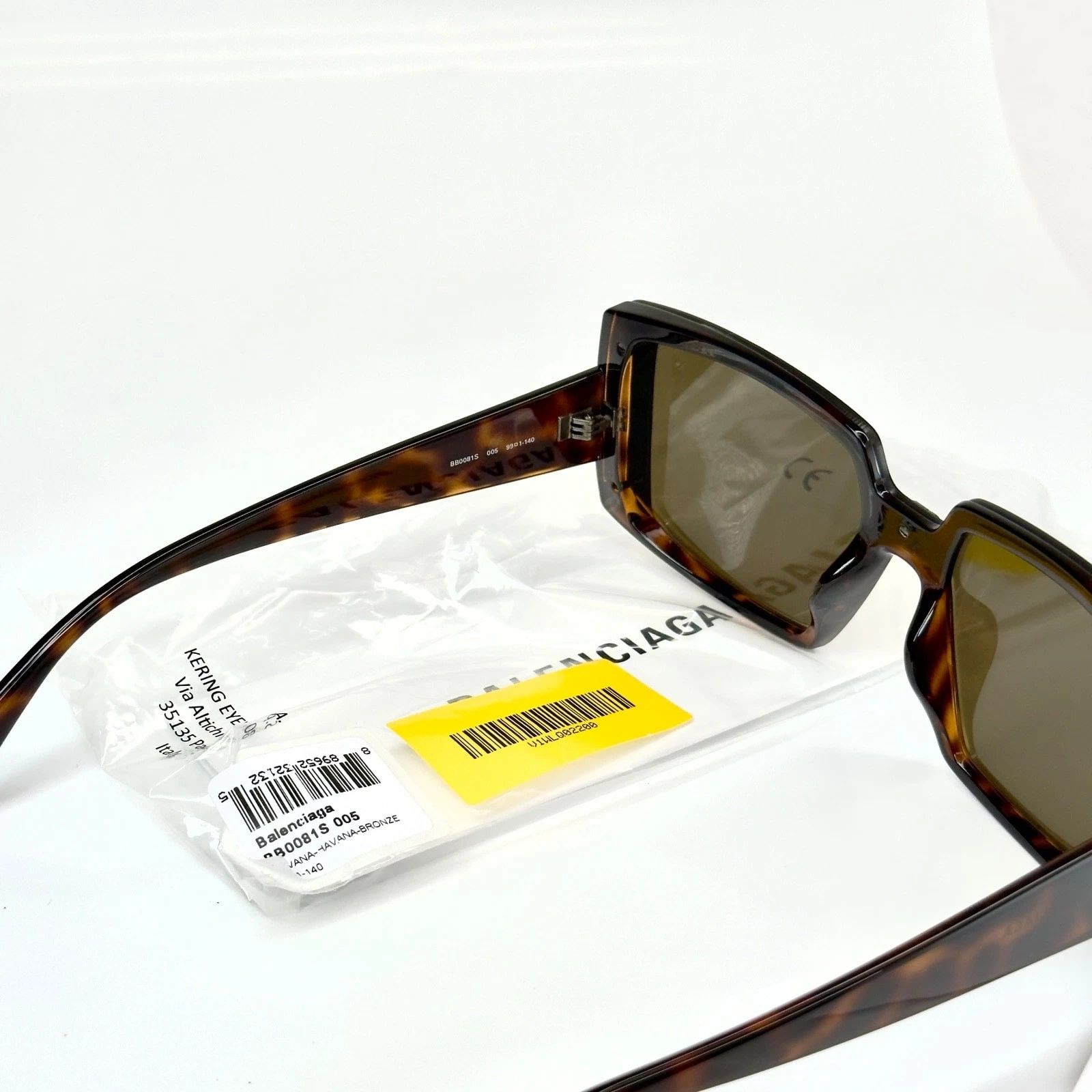 Balenciaga BALENCIAGA BB0081S Square Brown Gold Mirror 0081 005 Size ONE SIZE - 5 Thumbnail