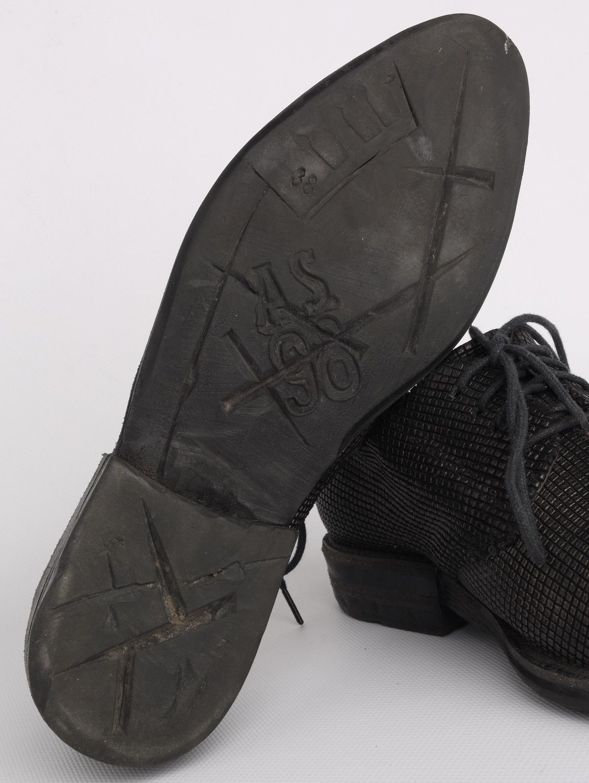 A.S.98 A.S.98 Airstep AS 98 Low Derby Shoes Oxford Casual Black Size US 8 / IT 38 - 13 Thumbnail