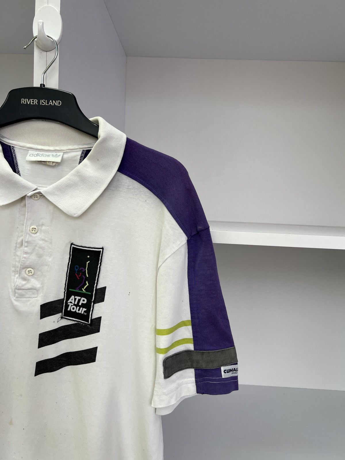 Adidas × Vintage Vintage Adidas 90s ATP Tour Polo T-shirt Size US M / EU 48-50 / 2 - 5 Thumbnail
