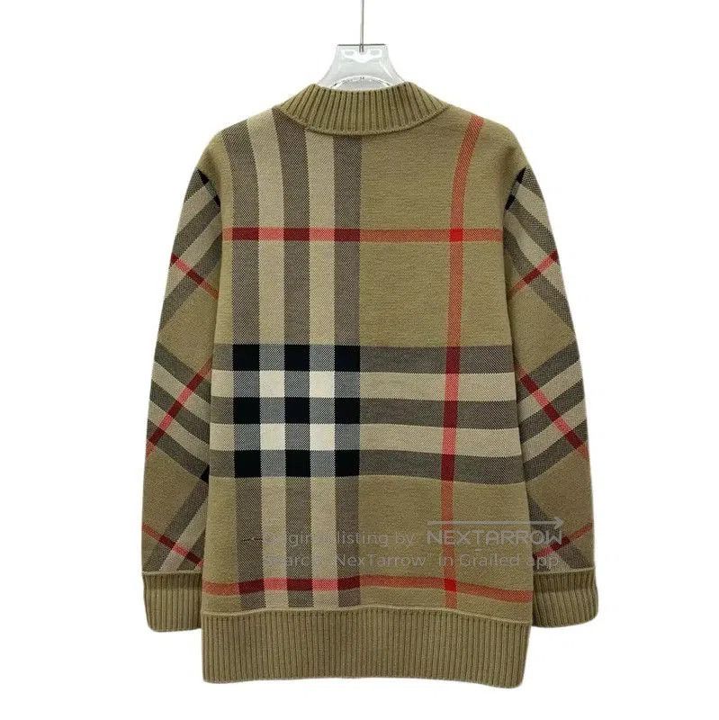 Burberry Burberry Brown Polyester Women's Cardigan. Size XS / US 0-2 / IT 36-38 - 2 Thumbnail